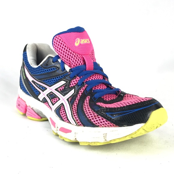 bright asics running shoes